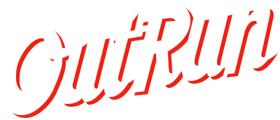 OutRun logo for Sega Mega Drive